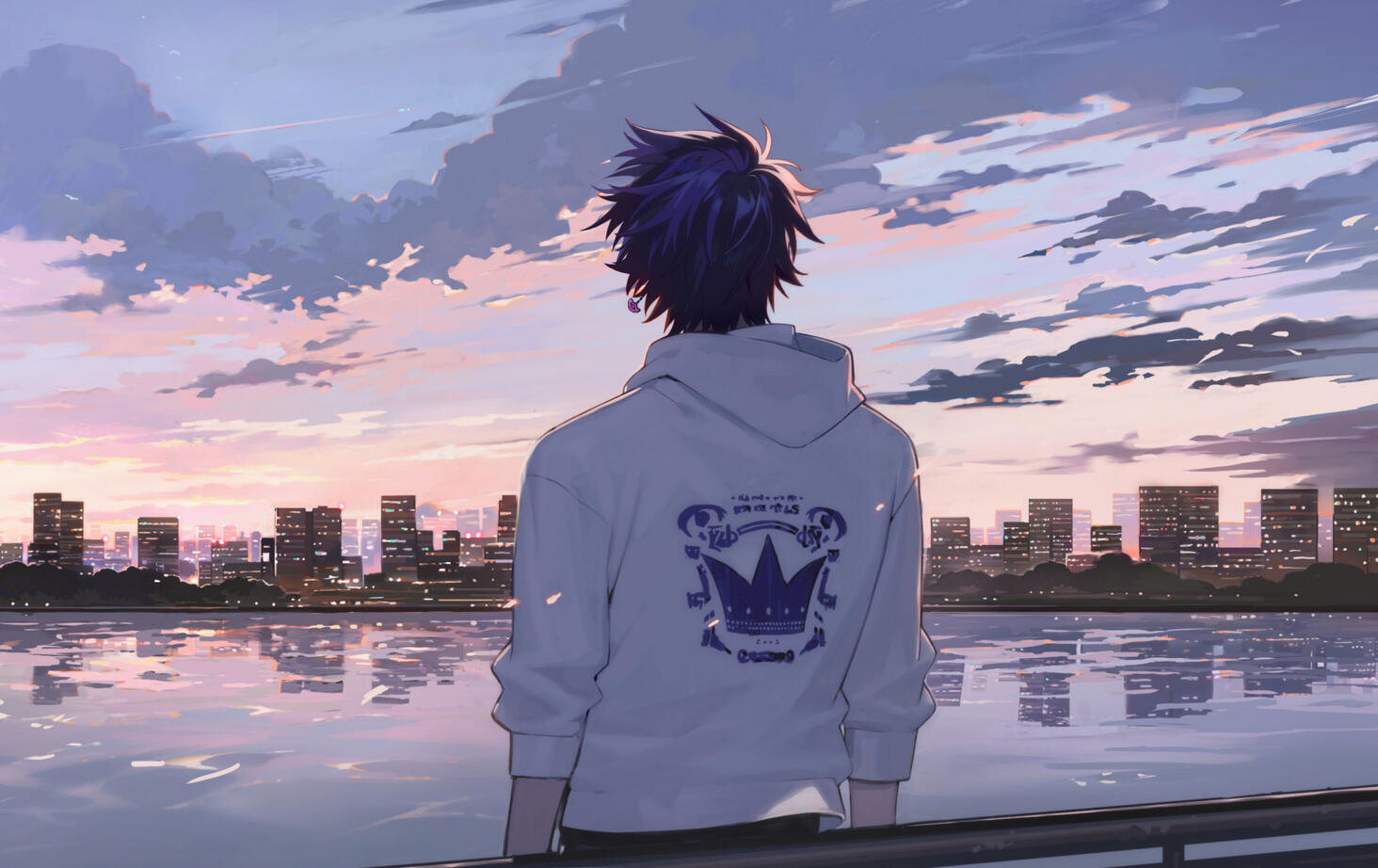 Scenery with character layer